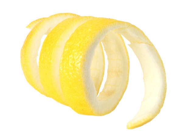 istock fresh lemon peel isolated on white background. healthy food 940381880
