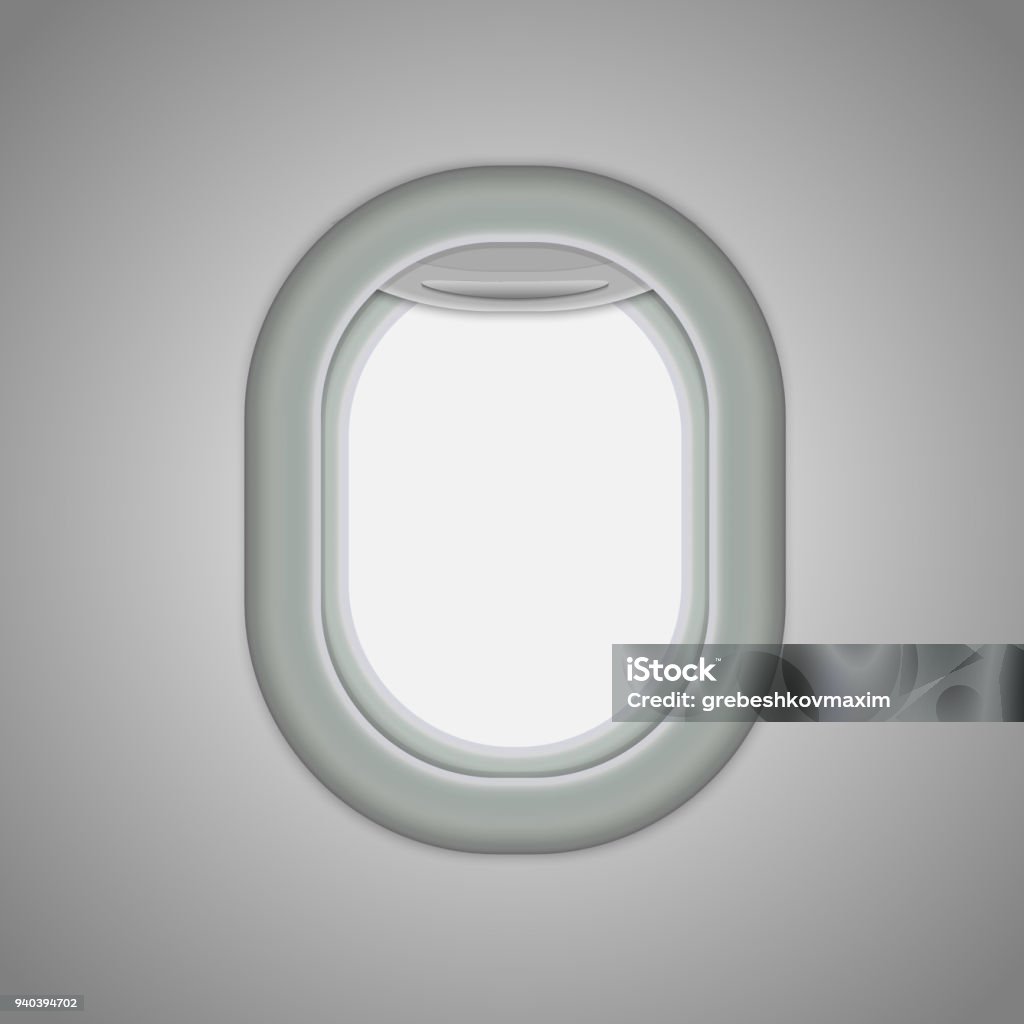 飛行機の窓 - 飛行機のロイヤリティフリーベクトルアート
