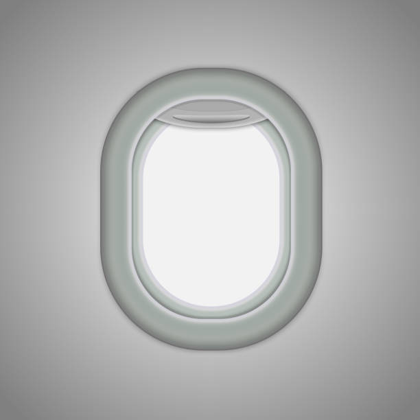 비행기 windows - airplane porthole stock illustrations