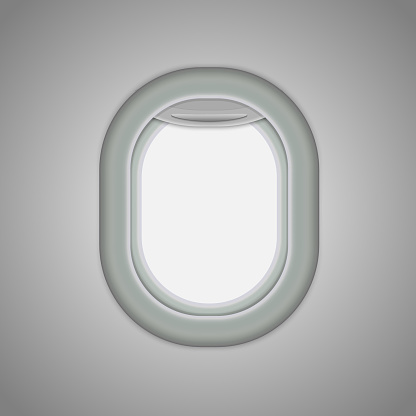 Aircraft, airplane windows. Vector illustration