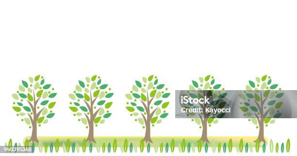 Green Tree Frame Basic Fresh Green Tree Frame Stock Illustration - Download Image Now - Grass ...