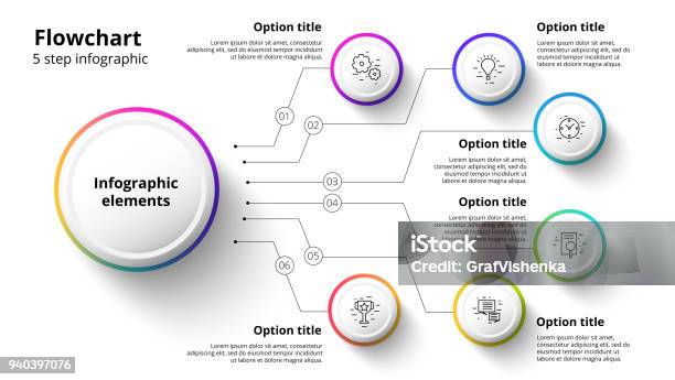 Ilustración de Negocios Proceso Gráfico Infografías Con 6 Segmentos De Paso Elementos De Gráfico Circular Calendario Corporativo Plantilla De Diapositiva De Presentación De La Compañía Diseño Y Diagramación Gráfica Información Vectorial Moderna y más Vectores Libres de Derechos de Infografía