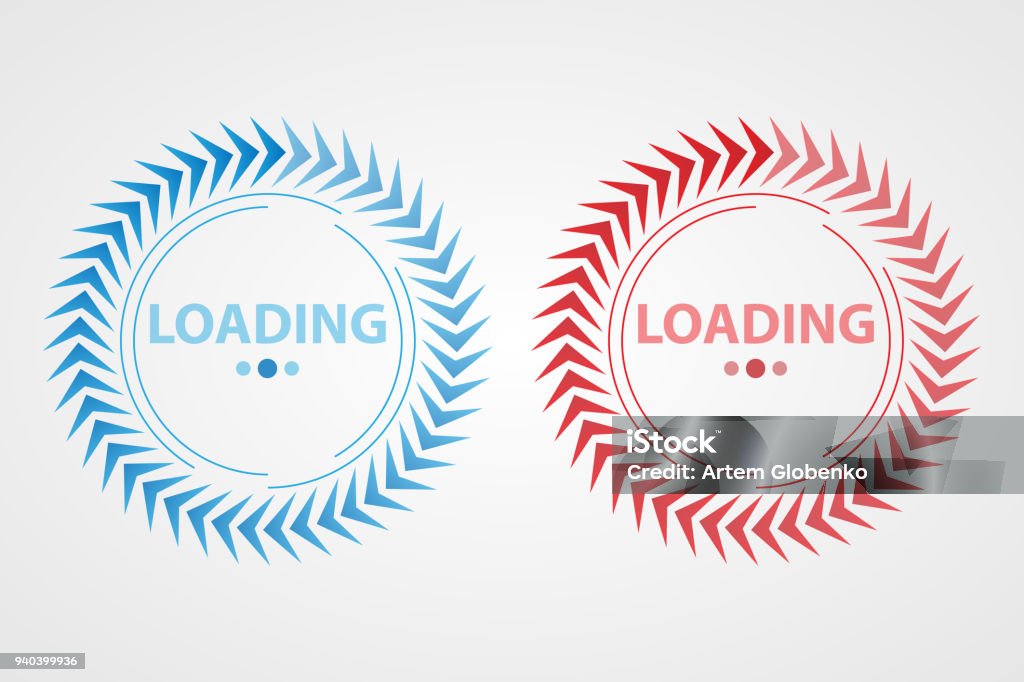 Circular Loading Vector Element Stock Illustration - Download Image Now ...