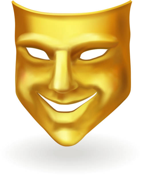 istock Golden theater mask of comedy realistic 3d illustration 940399978