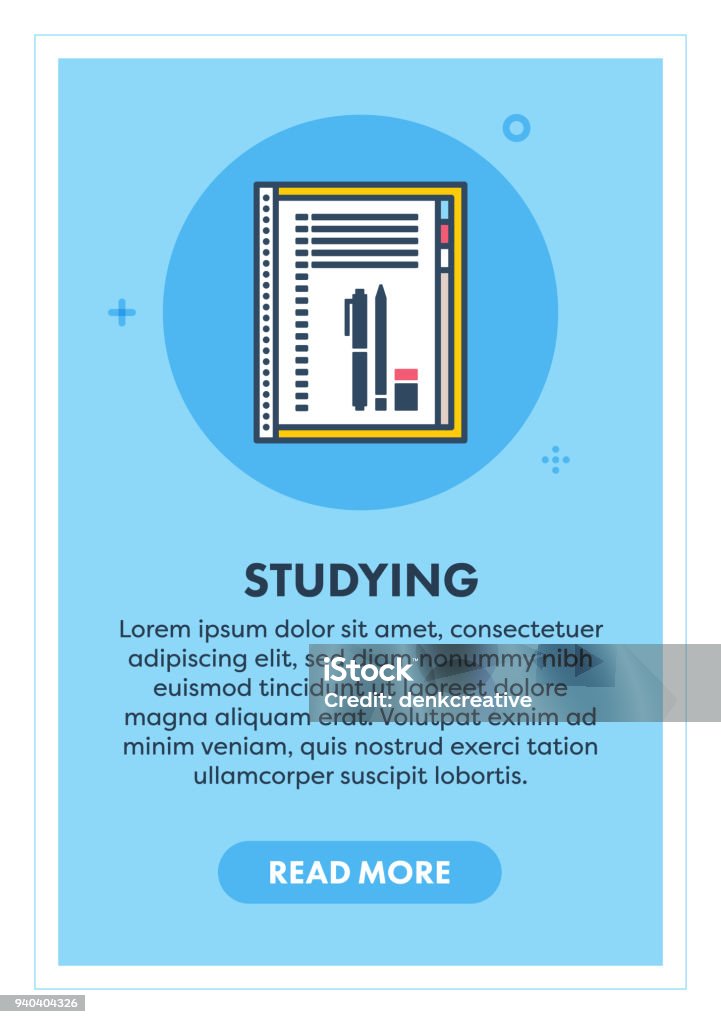 Study Sign Printable Studying Sign Stock Illustration - Download Image Now - Analyzing ...
