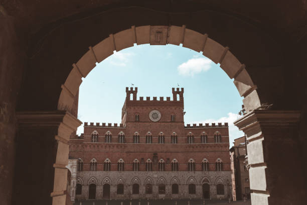 istock View of Piazza del Campo through archway in Siena 940407524