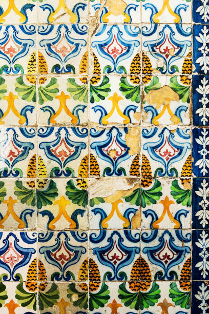 istock Great for textures Andalusia style wall Azulejos tiles background 940407654