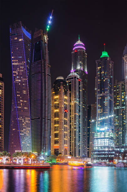 istock Modern night sity landscape with skyscrapers 940418096