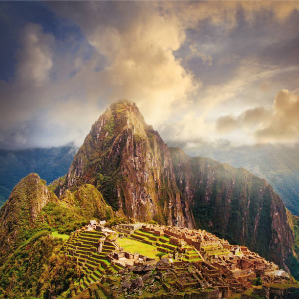 Ruins of Machu Picchu in Peru Ruins of Machu Picchu in Peru urubamba province stock pictures, royalty-free photos & images