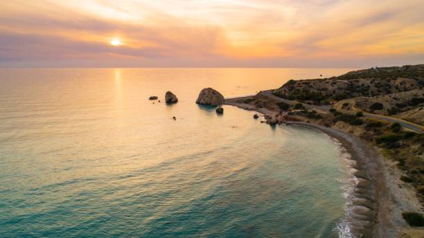 istock Aerial Petra tou Romiou, Paphos, Cyprus 940426288