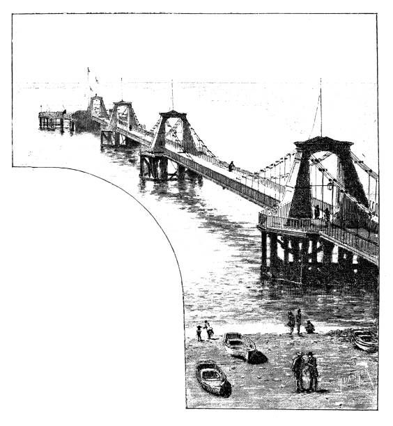 Antique illustrations of England, Scotland and Ireland: Brighton pier