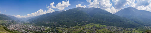 istock city inside alps landscape with blue sky and clouds 940442236