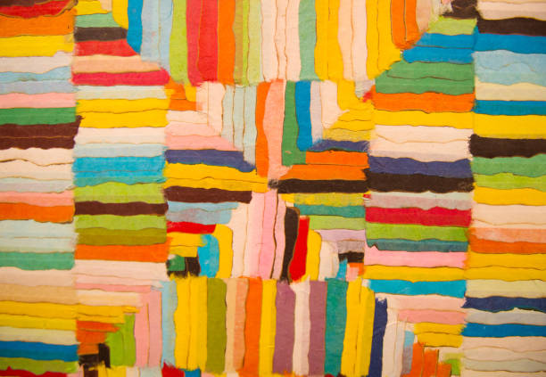 istock Colored paper section background. Variety of colorful paper samples 940462020