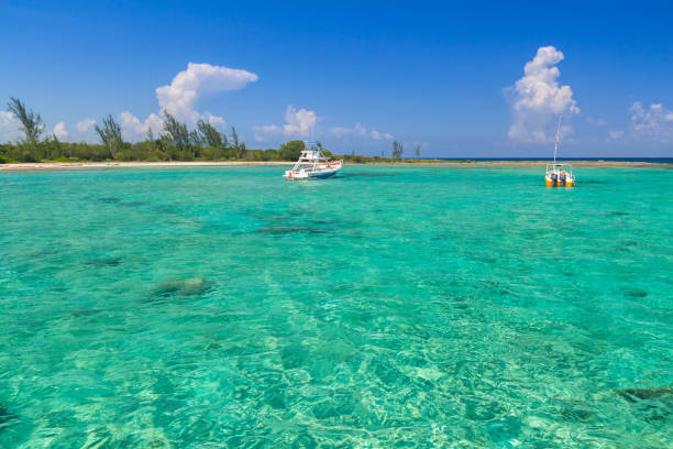 istock White boat on the turquise Caribbean Sea 940462356
