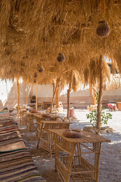 istock Shadowed terrace in african desert village 940463466