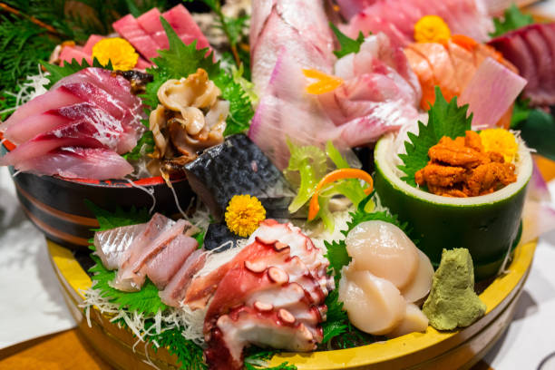 istock Japanese plate of sashimi 940466094