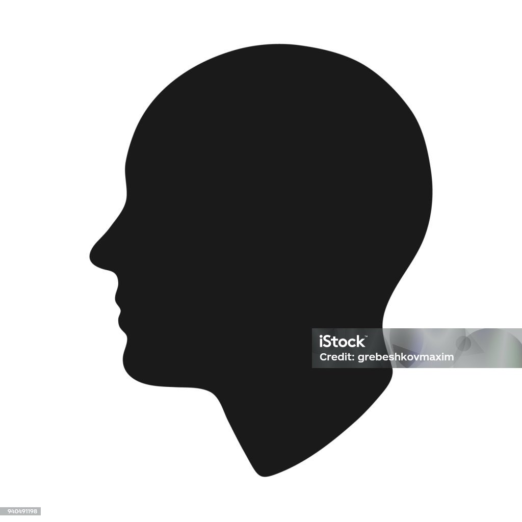 head silhouette. head silhouette. Vector illustration. Head stock vector