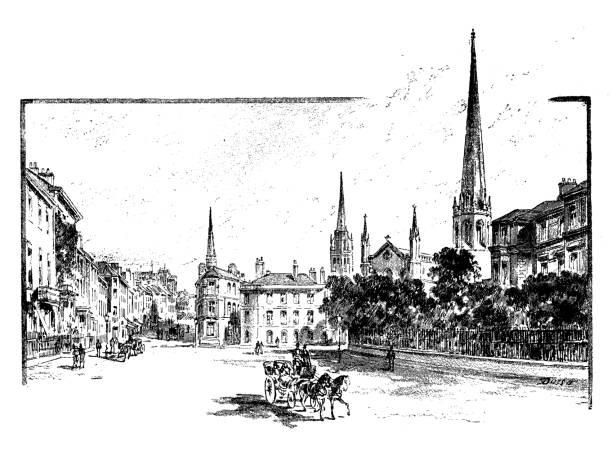 istock Antique illustrations of England, Scotland and Ireland: Coventry 940491736