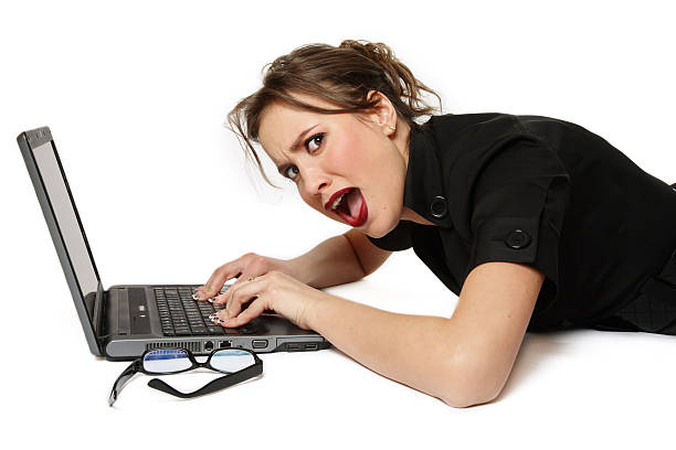 istock Angry businesswoman 94049558