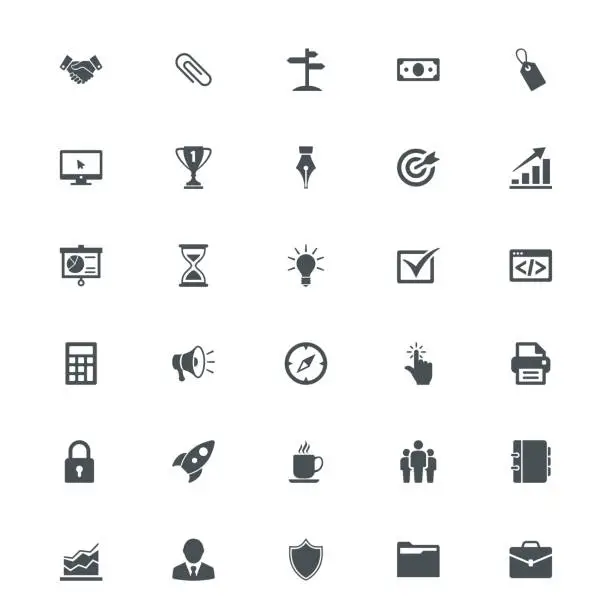 Vector illustration of Universal Business Icons