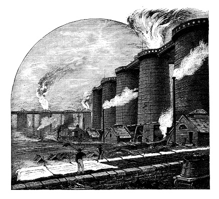 Antique illustrations of England, Scotland and Ireland: Middlesbrough furnaces