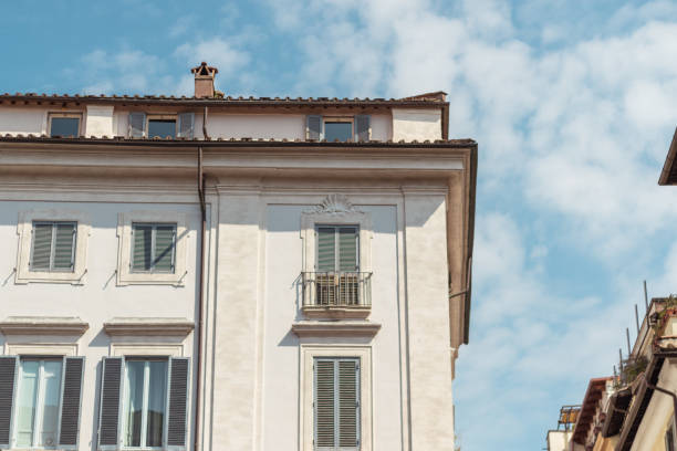 istock Buildings architecture in Rome Italy blue sky summer 940527810