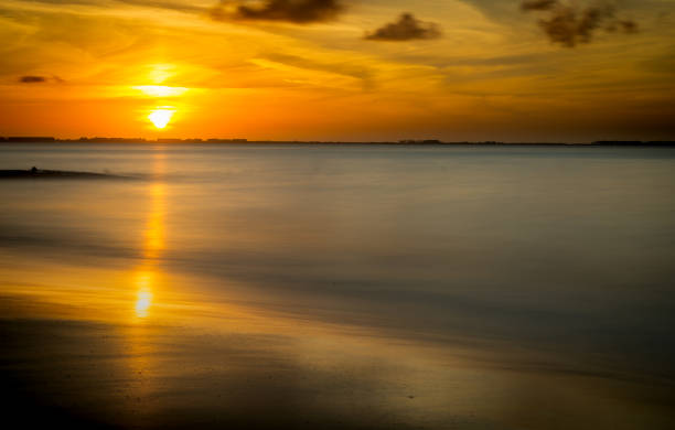 Beach Sunset stock photo