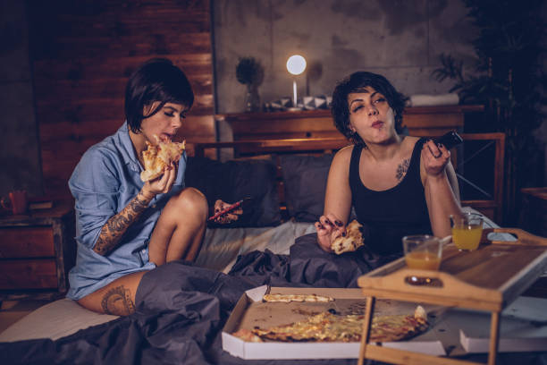 istock Couple relaxing time in bed 940535996