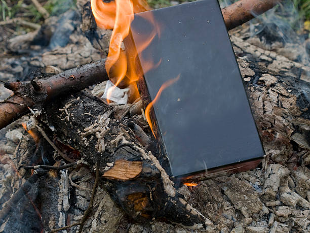 Burning black box  book burning stock pictures, royalty-free photos & images