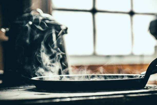 istock Traditional pancakes on wood stove. 940549508