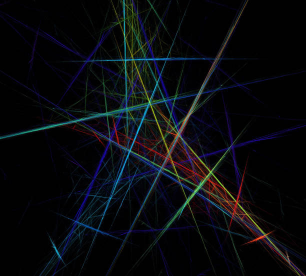 istock image of one Digital Fractal on Black Color 940555244