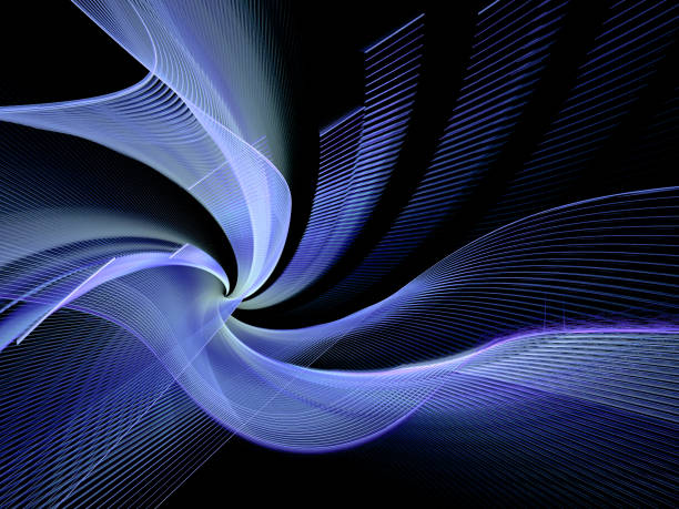 istock Abstract illustration of a fractal pattern on black background 940559472