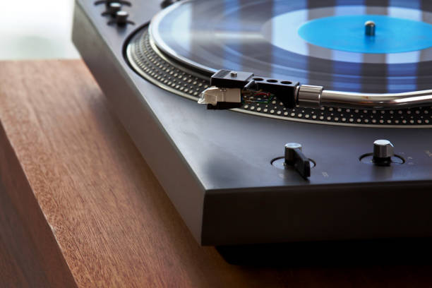 istock Vintage Vinyl Record Player Turntable Stereo 940569654