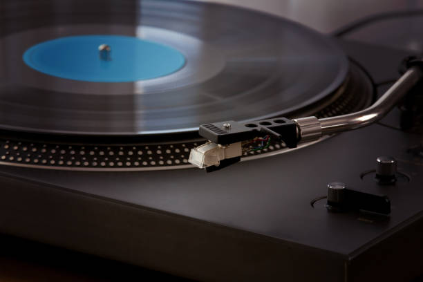 istock Vintage Vinyl Record Player Turntable Stereo 940569726