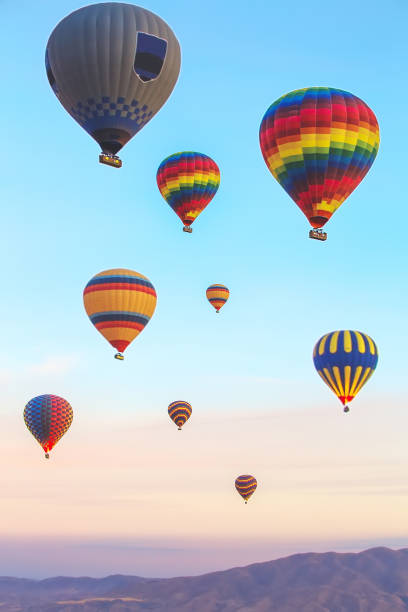 istock Hot air balloons Cappadocia landscape view. 940576404