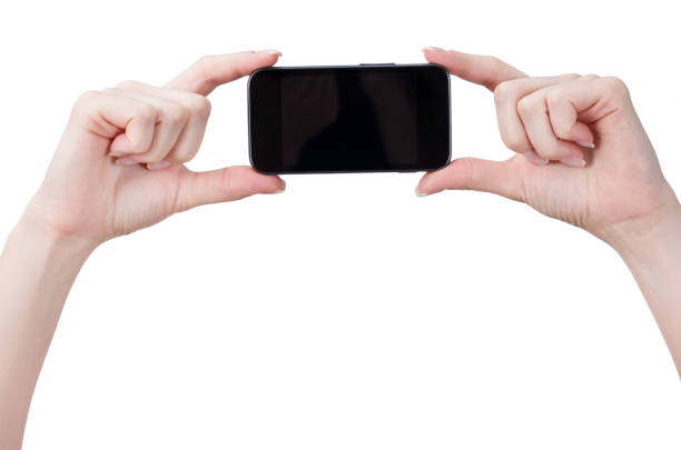 mobile phone in female hand