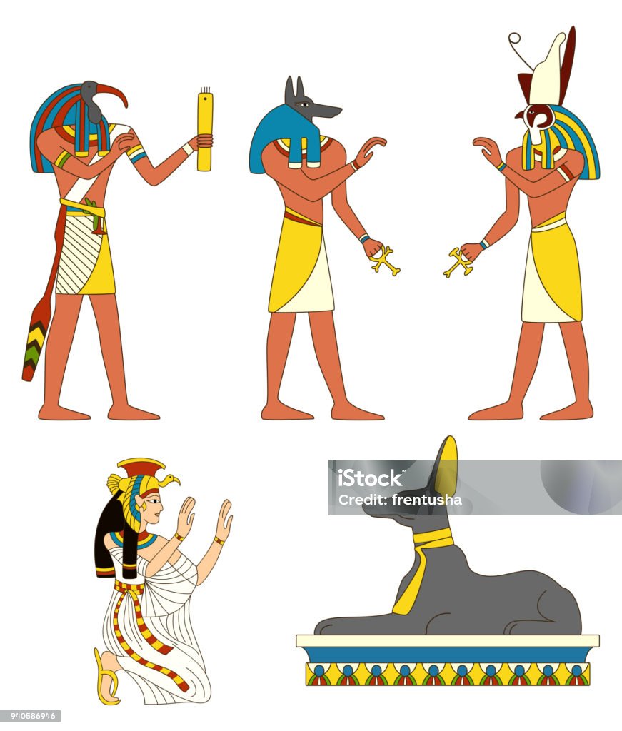 Bộ Ảnh Các Vị Thần Ai Cập Cổ Đại Hình minh họa Sẵn có - Tải xuống ...