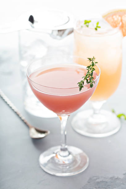 istock Variety of citrus cocktails on gray surface 940590210