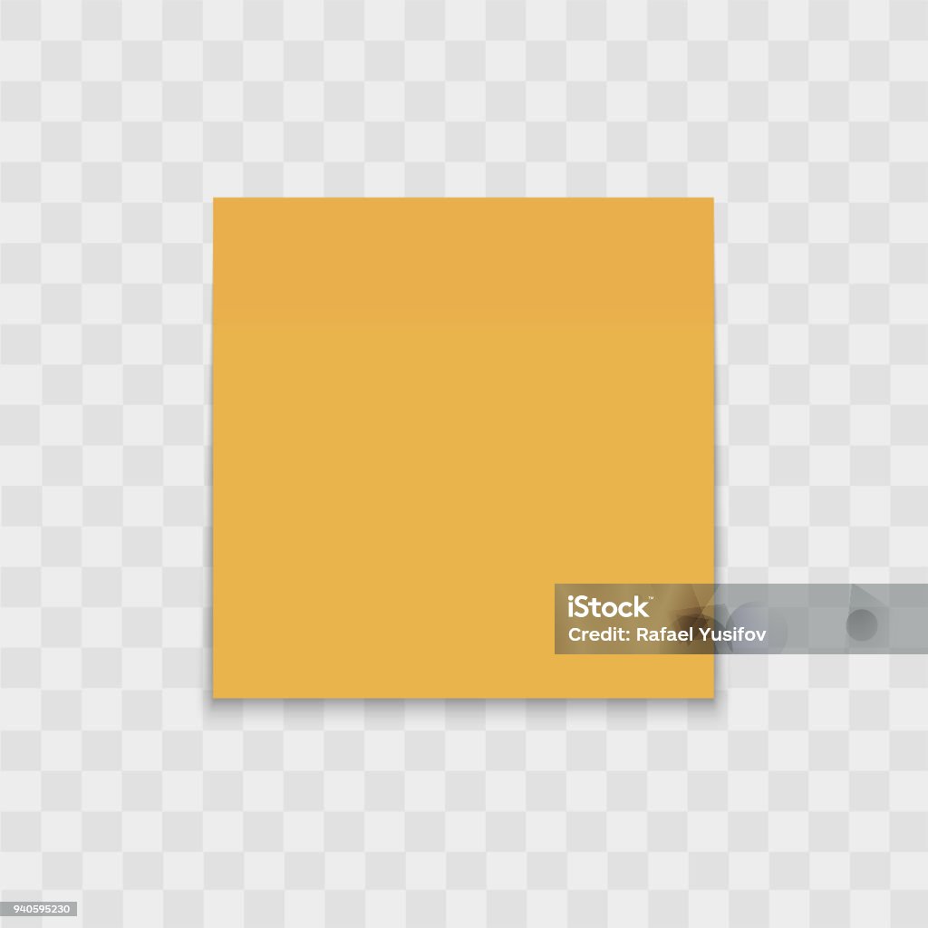 Note Paper Real Realistic Note Paper On Transparent Background Vector Stock ...
