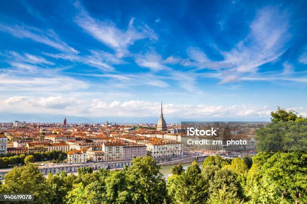 View Of Turin City Centreturinitaly Stock Photo - Download Image Now - Turin, Italy, City