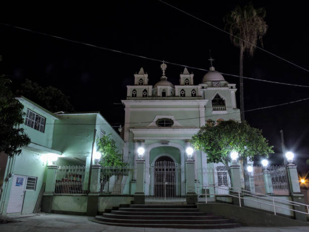 istock Frontal view of the Church in El Rincon. 940669820