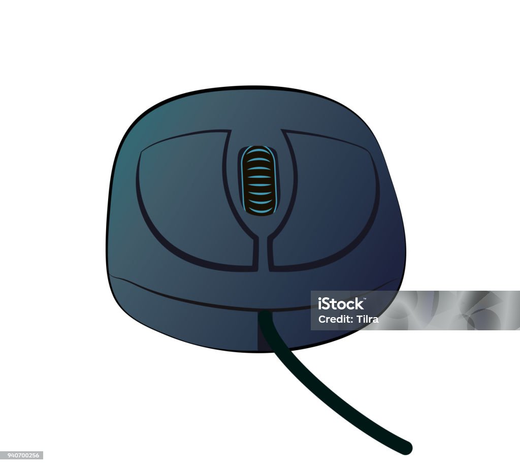 Vector Illustration Of Pc Mouse Stock Illustration - Download Image Now ...