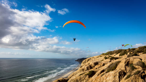 istock Gliders and black beach at the San Diego, CA 940705906