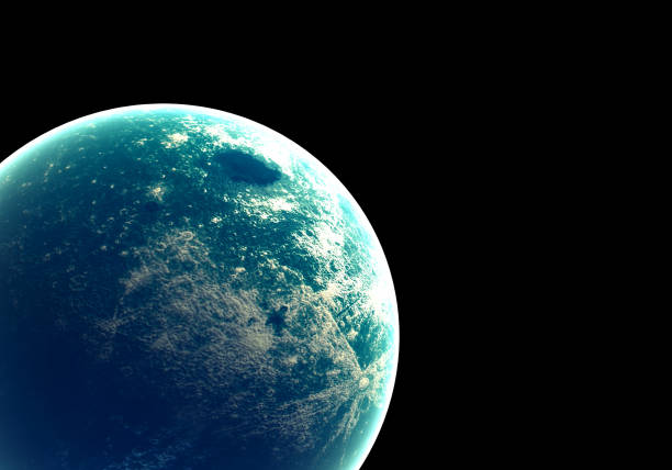 istock Blue earth in space and galaxy. Globe with outer glow ozone and white cloud. Space planet and Atmosphere concept. Alien and Living nature theme. Elements of this image furnished by NASA 940719576