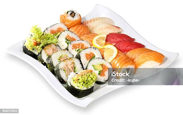 Sushi Stock Photo - Download Image Now - Appetizer, Color Image, Cut Out