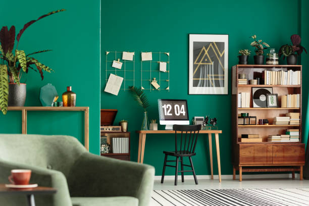 istock Armchair in home office 940723302