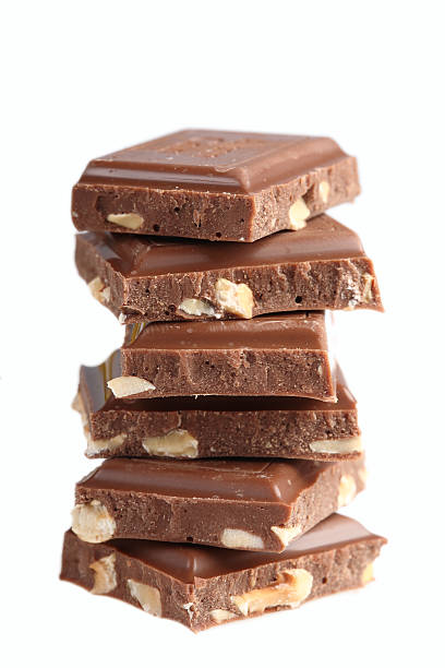 istock Heap of milk and nuts chocolate 94072432
