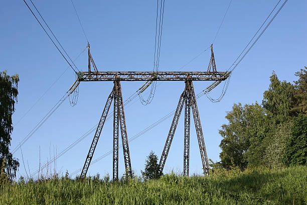istock Electricity cable communication towers 94072560