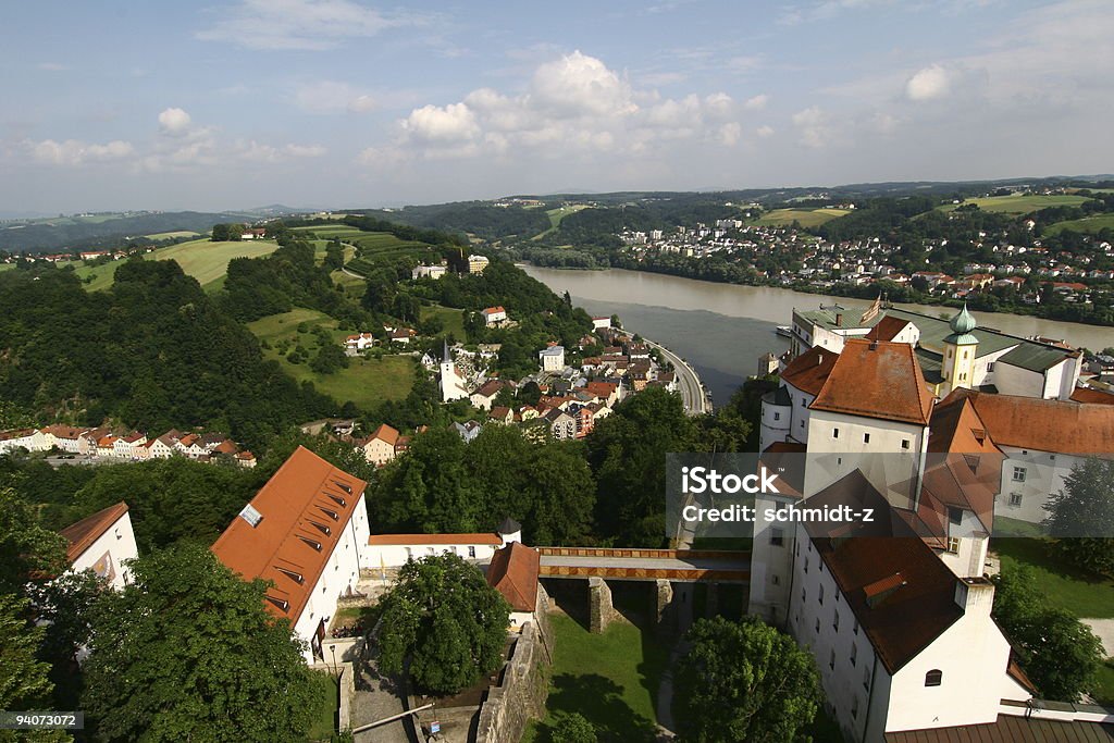 Castillo Passau-fortaleza Oberhaus. - Foto de stock de Aire libre libre de derechos