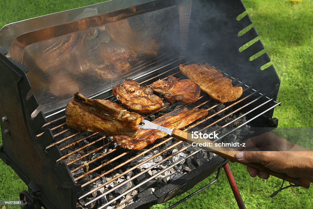 Barbecue sur la pelouse - Photo de Activité de loisirs libre de droits